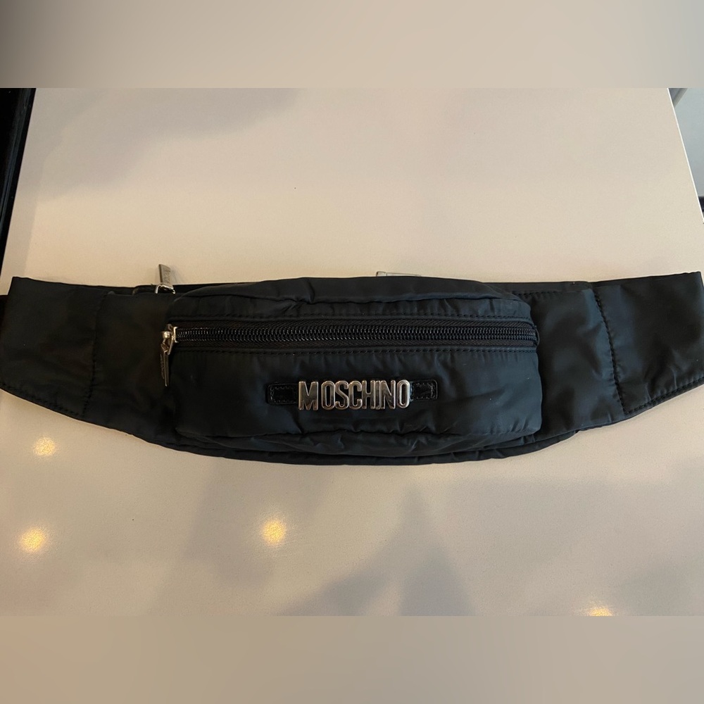 Moschino logo nylon belt bag